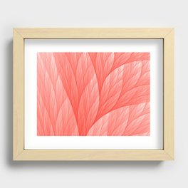 Reef Coral Living Color of the Year 2019 Abstract Pattern Fractal Fine Art Recessed Framed Print