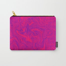 Pretty Pink and Blue Abstract Paint Swirl Pattern Carry-All Pouch | Digital, Paintswirl, Hippie, Trippy, Pattern, Retro, Smudge, Drawing, Swirl, Blue 