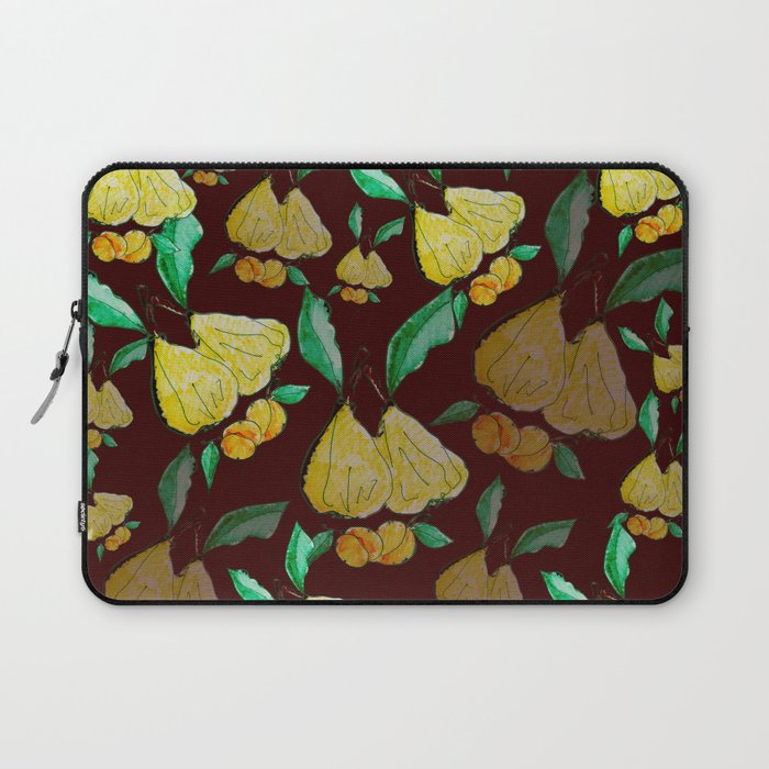 Pears and apricots pattern  Laptop Sleeve