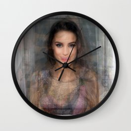 Jessica Lowndes Portrait Overlay Wall Clock | Collage, Lowndes, Stevesocha, Canada, Blurred, Celebrities, Jessicalowndes, Beauty, Overlay, Portrait 