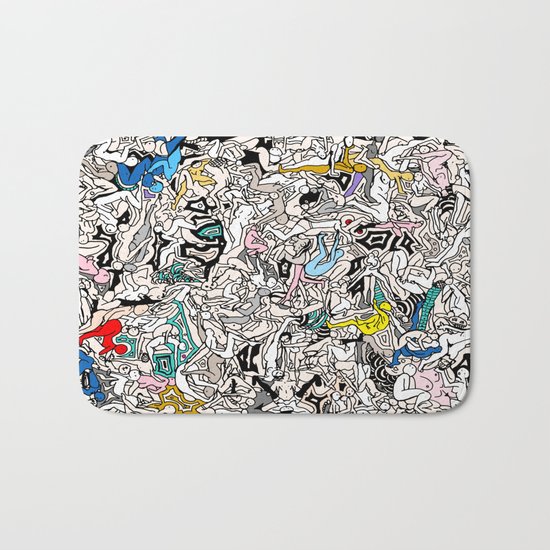 Rainbow LOVE Bodies Bath Mat