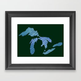 Great Lakes Framed Art Print