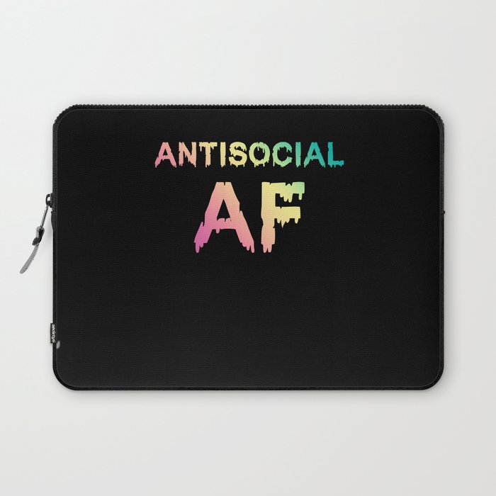 Antisocial AF Laptop Sleeve