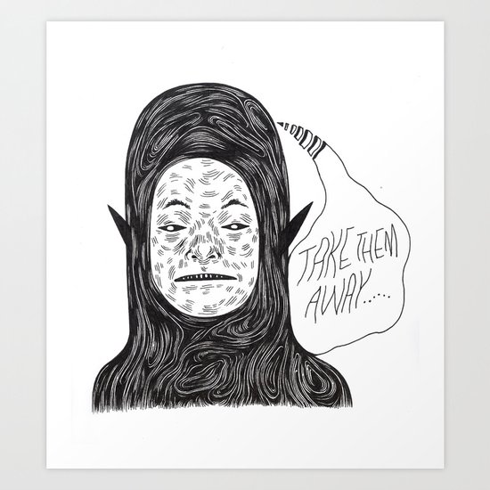 Alien Thoughts Art Print