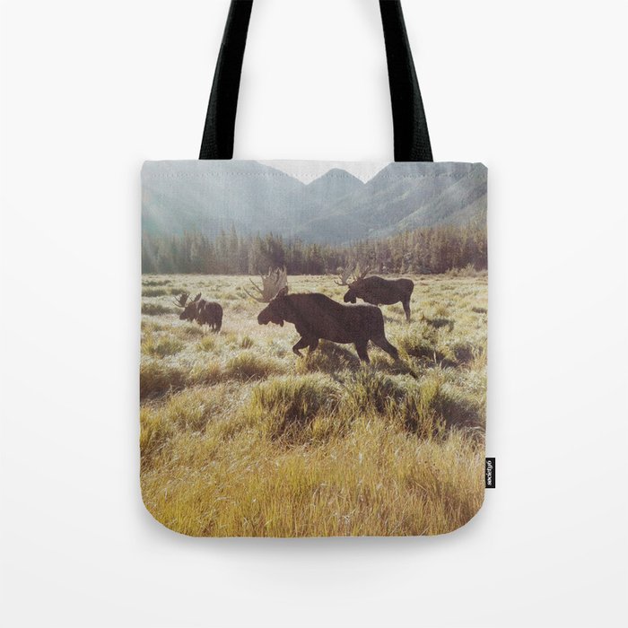 Three Meadow Moose Tote Bag
