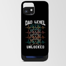 Dad Level Unlocked Funny Gamer iPhone Card Case