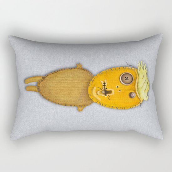 Orange Doll Rectangular Pillow