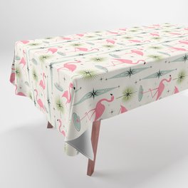 Atomic Flamingo Oasis - Larger Scale ©studioxtine Tablecloth