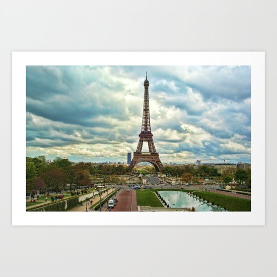 Dramatic Eiffel Art Print