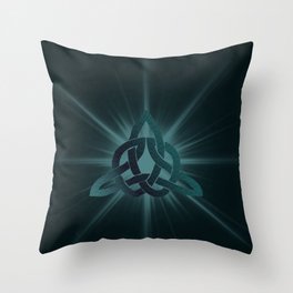Celtic knot starburst Throw Pillow
