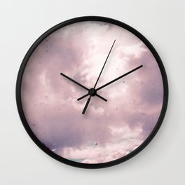 The Changing Wall Clock | Retro, Wildlife, Square, Textured, Photo, Seagulls, Sky, Ttv, Texture, Debracox 