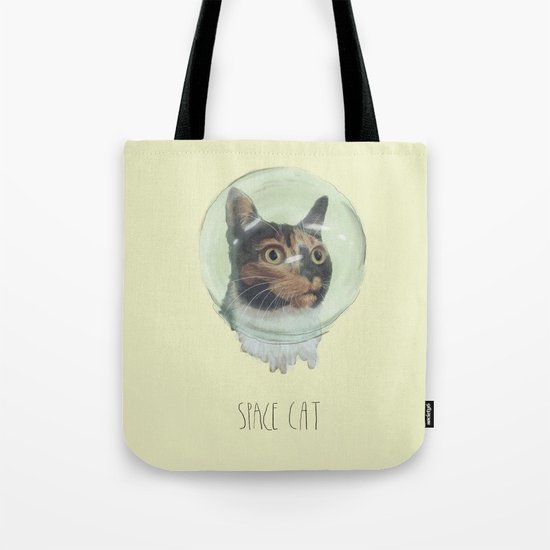 Space Cat Tote Bag