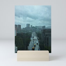 Rainy evening in Hong Kong Mini Art Print