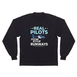 Helicopter Rc Remote Control Pilot Long Sleeve T-shirt