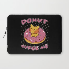 Donut Judge Cats Doughnut Candy Cat Gift Laptop Sleeve