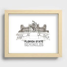 FSU Print *NEW Lettering* Recessed Framed Print