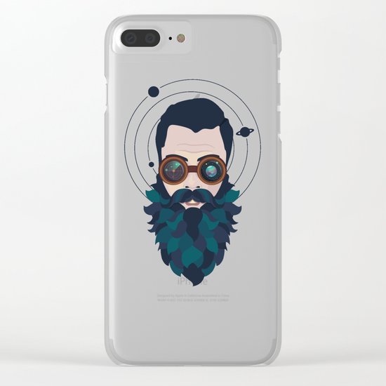 Space Traveler Clear iPhone Case