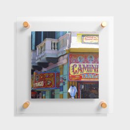 Argentina Photography - The Caminito Street In Buenos Aires Floating Acrylic Print