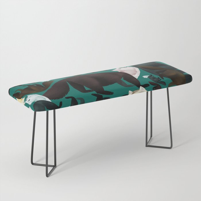 Marten Tropical Pattern Bench By Natachapink Society6