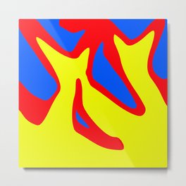 Excited Metal Print | Abstract, Digital, Pattern, Excite, Illustration, Acrylic, Expressionism, Painting, Excited, Flames 