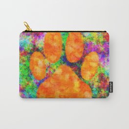 Dog Paw Print Watercolor Carry-All Pouch