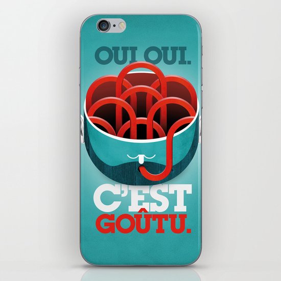 Spaghetti brain ("yes, it's tasty.") iPhone & iPod Skin