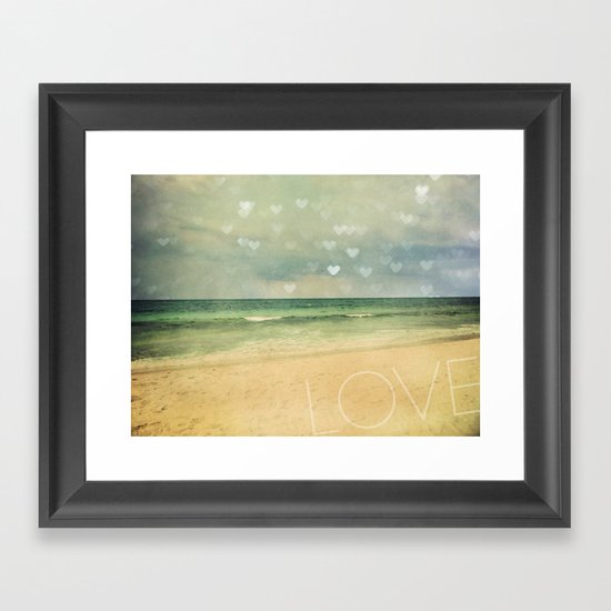 Beach Love Framed Art Print