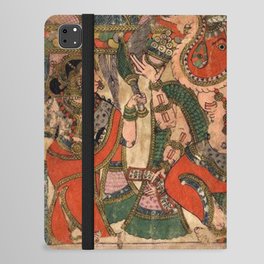 Hindu Krishna Ganesh Tapestry iPad Folio Case
