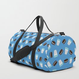 Oreo and milk pattern Duffle Bag