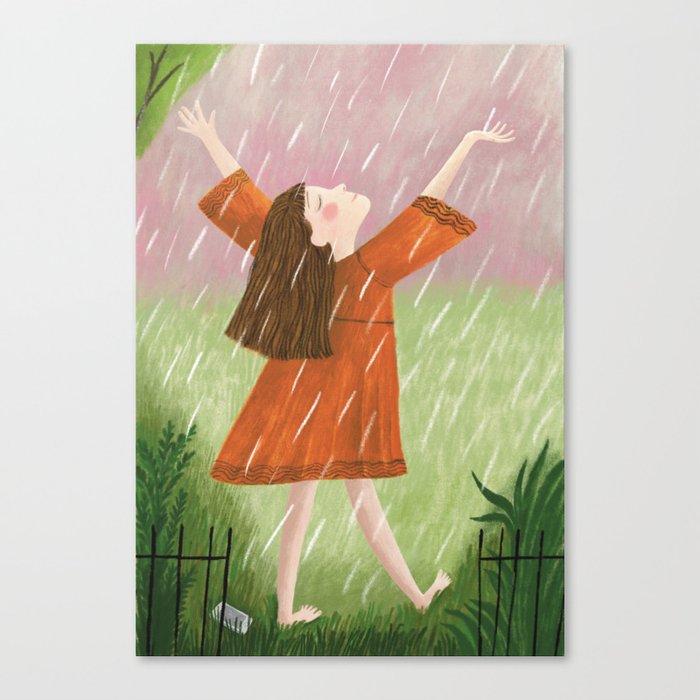 Rain of freedom  Canvas Print