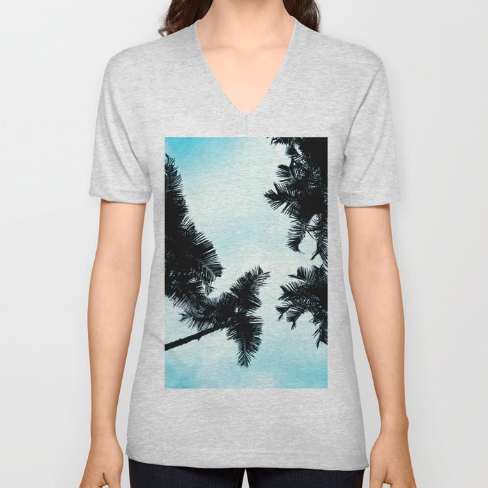 Turquoise Fun - nature photography V Neck T Shirt