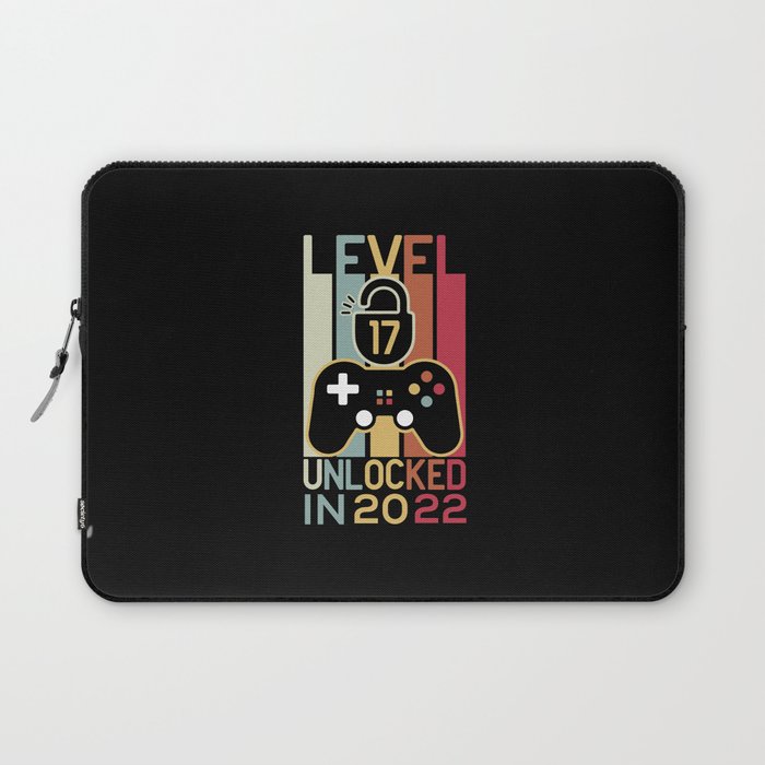 Level 17 unlocked in 2022 gamer 17th birthday gift Laptop Sleeve