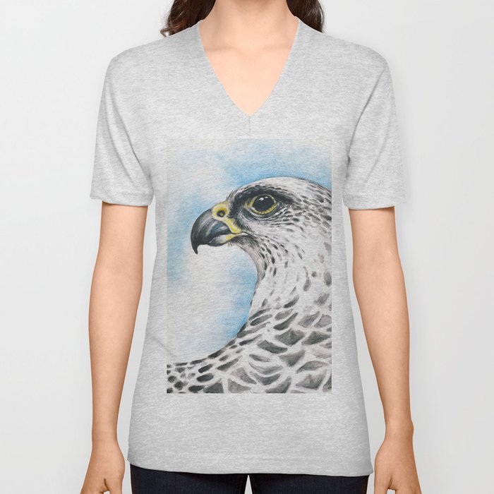 Gyr Falcon V Neck T Shirt