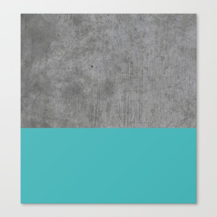 Concrete x Blue Canvas Print