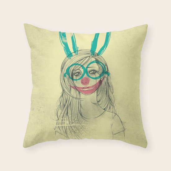UNPRETTY Throw Pillow
