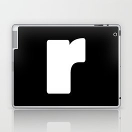 r (White & Black Letter) Laptop Skin
