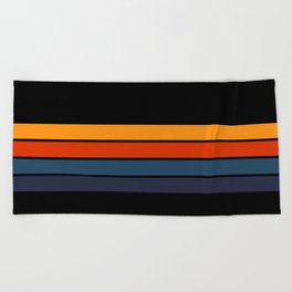 Classic Retro Stripes Design Beach Towel