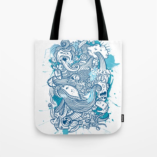Random Doodle Tote Bag