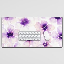 Gentle Violet Bloom 02 Desk Mat