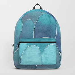 Ble abstract shapes Backpack | Stylish, Fengshui, Original, Shapes, Abstract, Watercolors, Fresh, Decorative, Colorful, Shades 