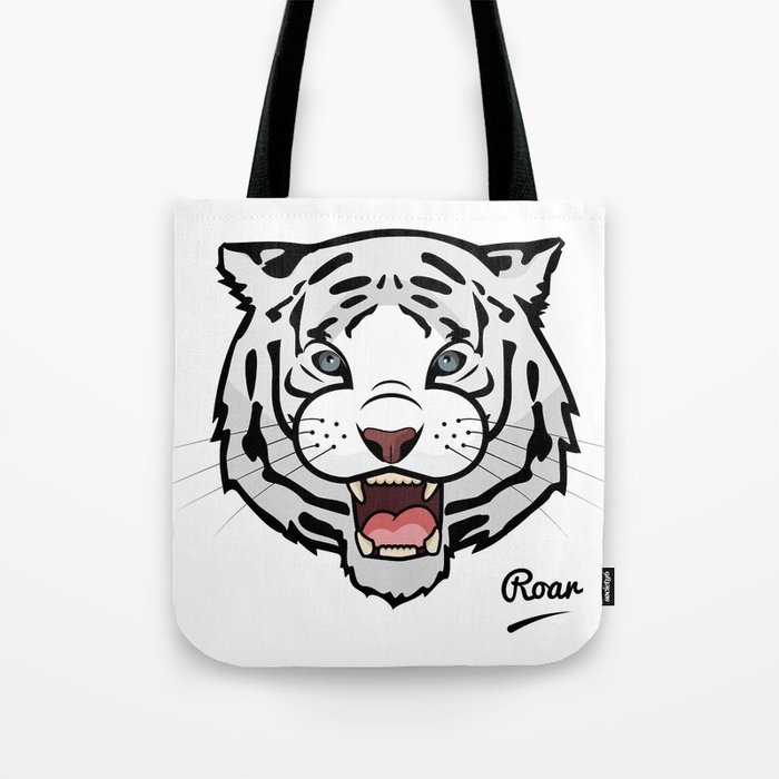 White Tiger  Tote Bag