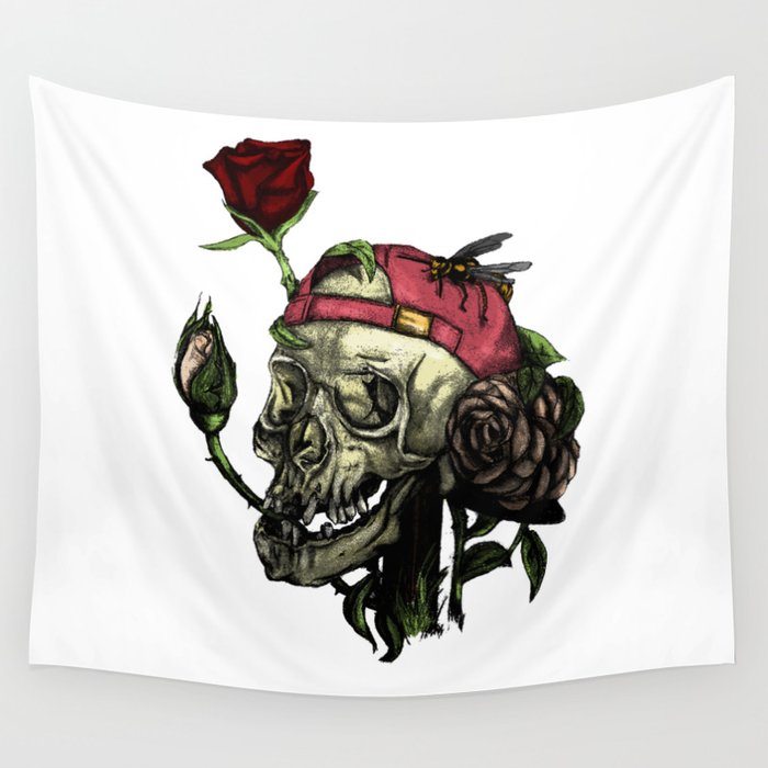 I invite you to my flower garden! Wall Tapestry