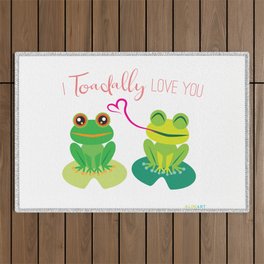 I Toadally Love You Outdoor Rug
