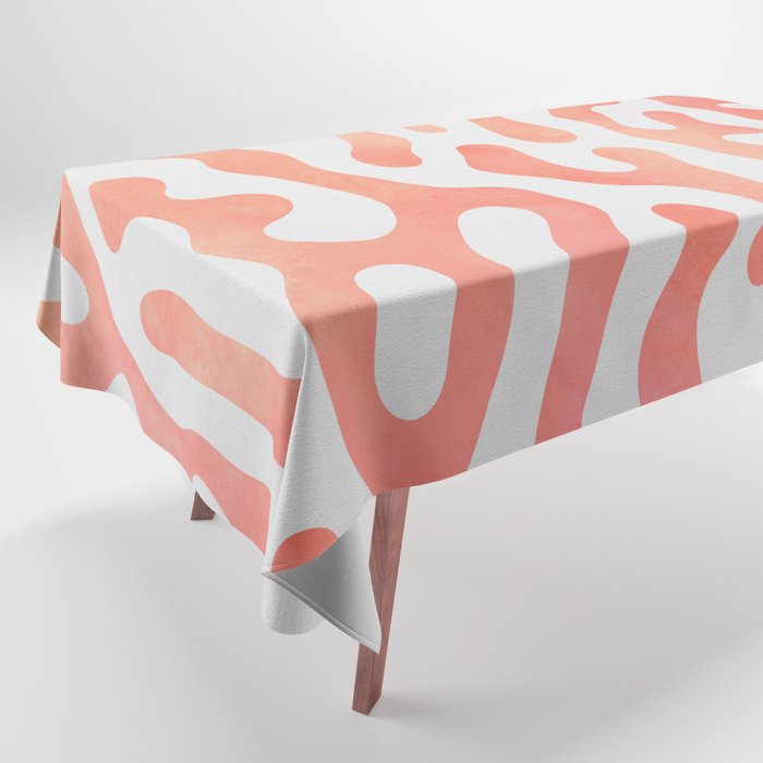 Abstract Coral Pattern Tablecloth