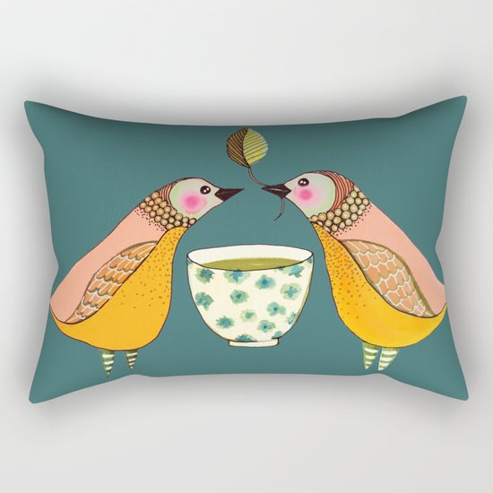 a tea for two Rectangular Pillow