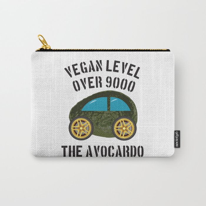Vegan Car Avocardo Level over 9000 Carry-All Pouch