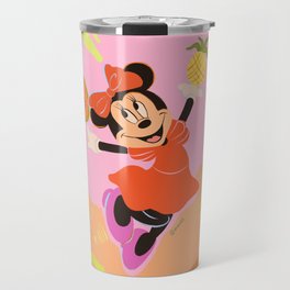 "Tropical Groove Minnie Mouse" by Arty Guava Travel Mug