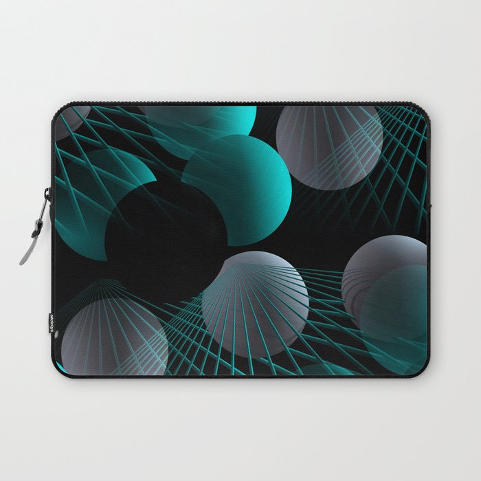 crazy lines and balls -5- Laptop Sleeve