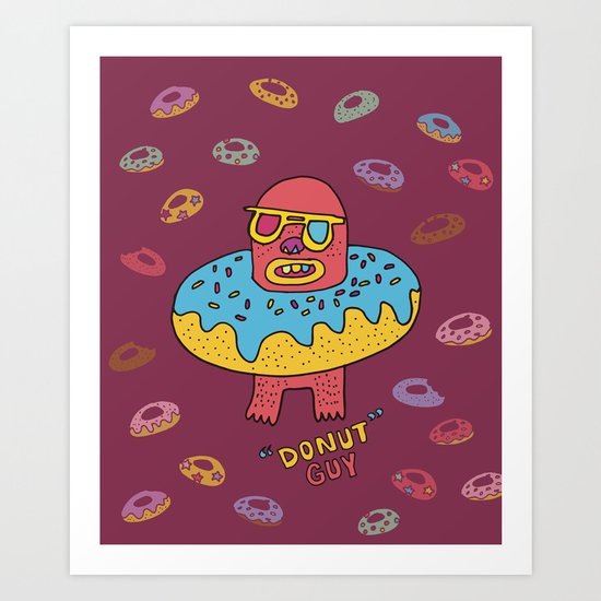 Donut guy Art Print