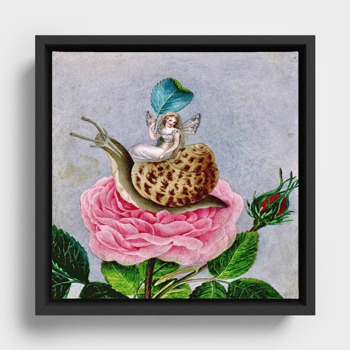 “Snail Rider” by Amelia Jane Murray (1899) Framed Canvas